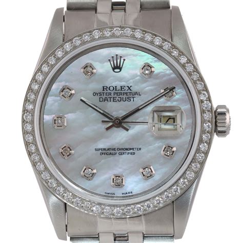 ' rolex datejust diamond bezel|36mm rolex datejust diamond bezel.